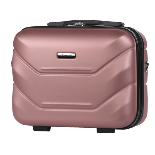 Kosmetikkoffer aus ABS für unterwegs Roségold
