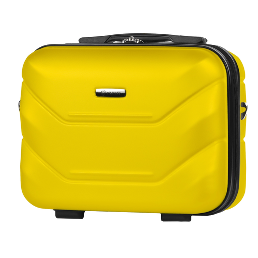 Gelber Kosmetikkoffer aus ABS