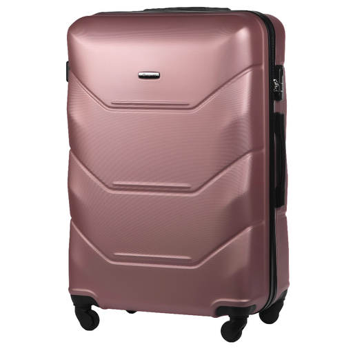 Großer Hartschalenkoffer aus ABS Roségold