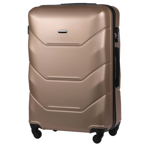 Beiger Großer Koffer aus ABS