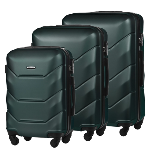 Grünes Hartschalenkoffer-Set