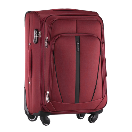 Dunkelroter Mittelgroßer Weichschalenkoffer