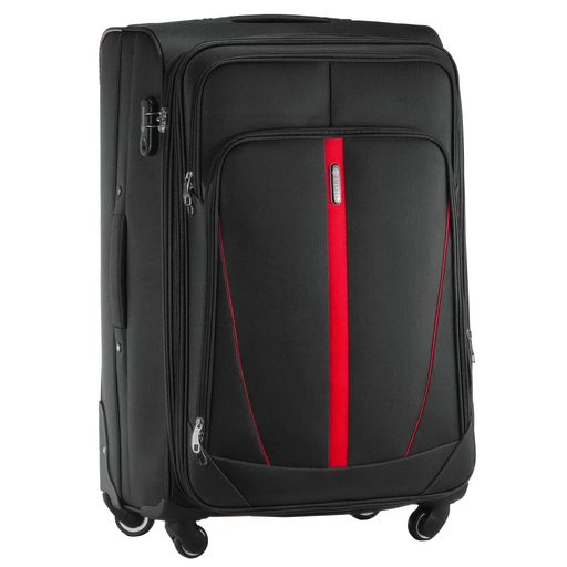 Schwarzer Großer Weichschalenkoffer