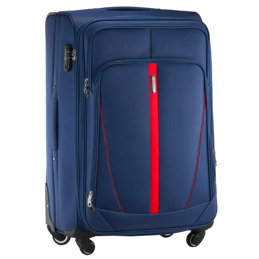 Dunkelblauer Großer Weichschalenkoffer