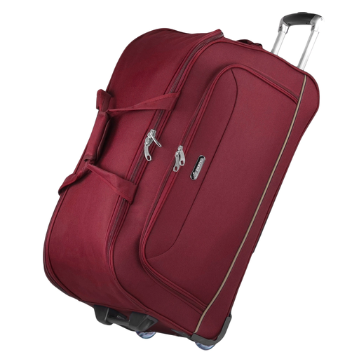 Dunkelrote Große Reisetasche mit Rollen