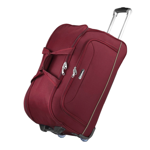 Dunkelrote Mittelgroße Reisetasche mit Rollen