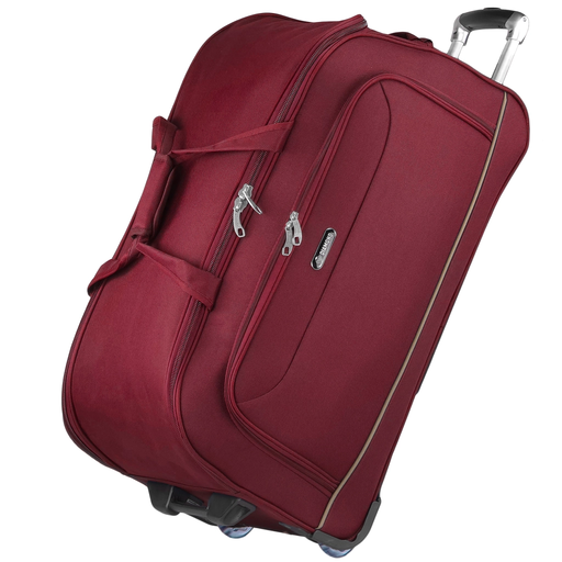 Dunkelrote Sehr große Reisetasche mit Rollen