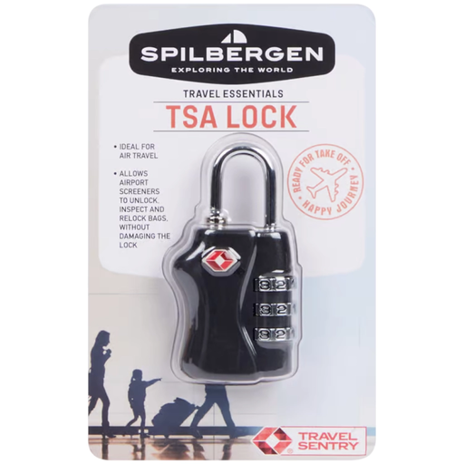 TSA-Reiseschloss mit 3-stelliger Zahlenkombination Schwarz