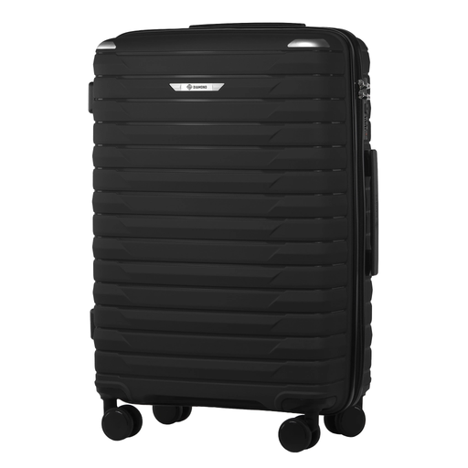 Schwarzer Mittlerer Koffer aus Polypropylen