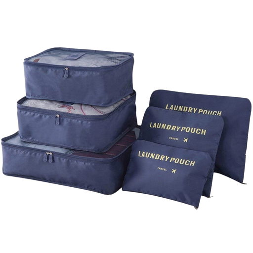 Dunkelblaus Reiseorganizer-Set