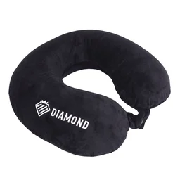 Schwarzes Nacken-Reisekissen aus Memory-Schaum